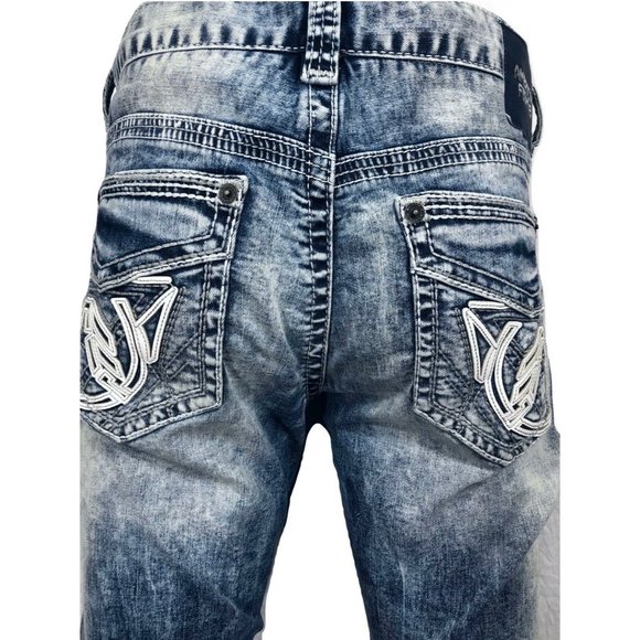 AMERICAN FIGHTER Men Denim Jeans LEGEND REVEL BRON - Picture 9 of 12